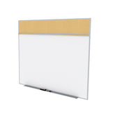 Ghent Porcelain Whiteboard / Natural Cork Bulletin Combo Board, Magnetic, Style A, 5'H x 8'W_0